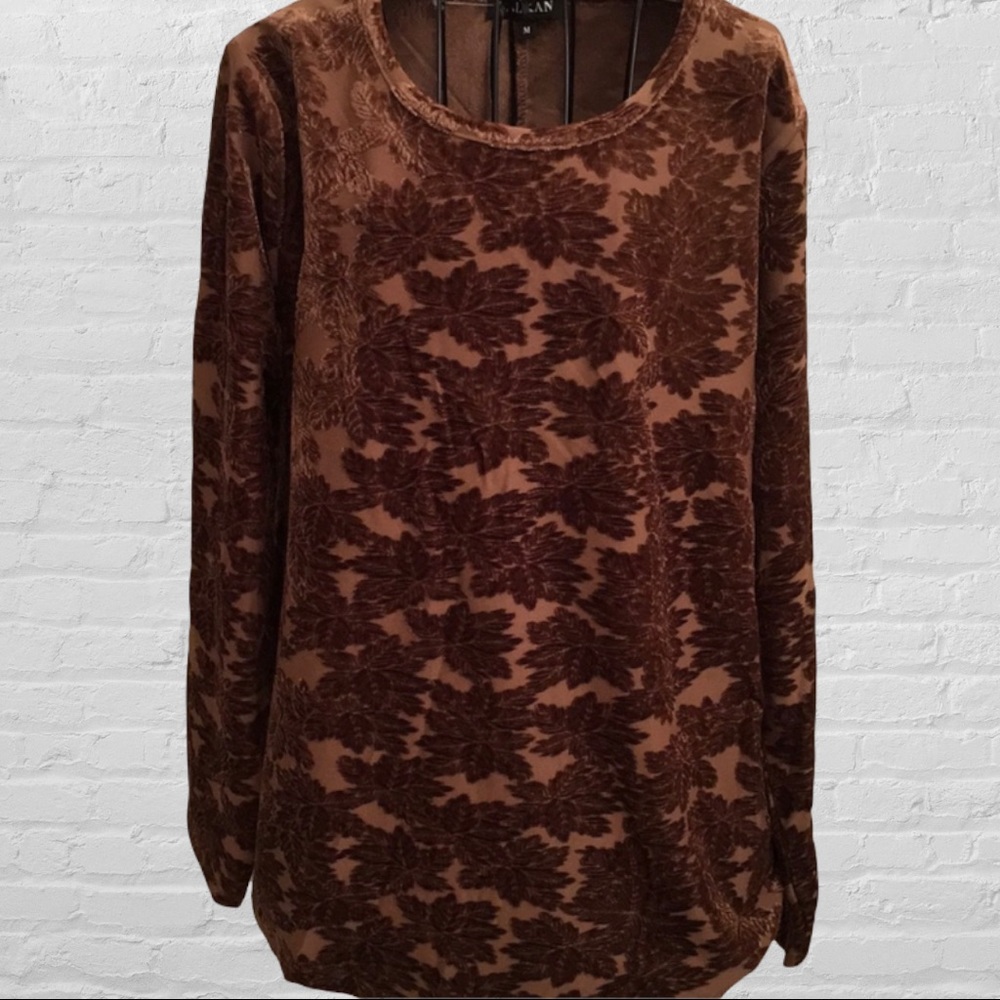 Balkan beautiful flocked tunic, size M.